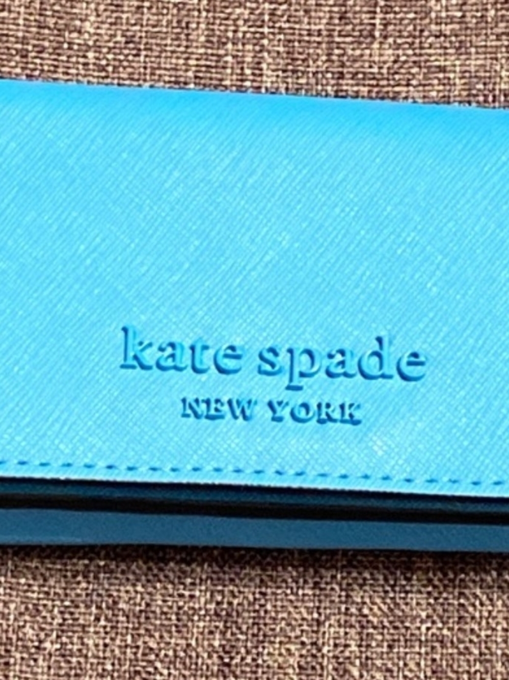 Kate Spade New York Compact Bright Turquoise Wallet